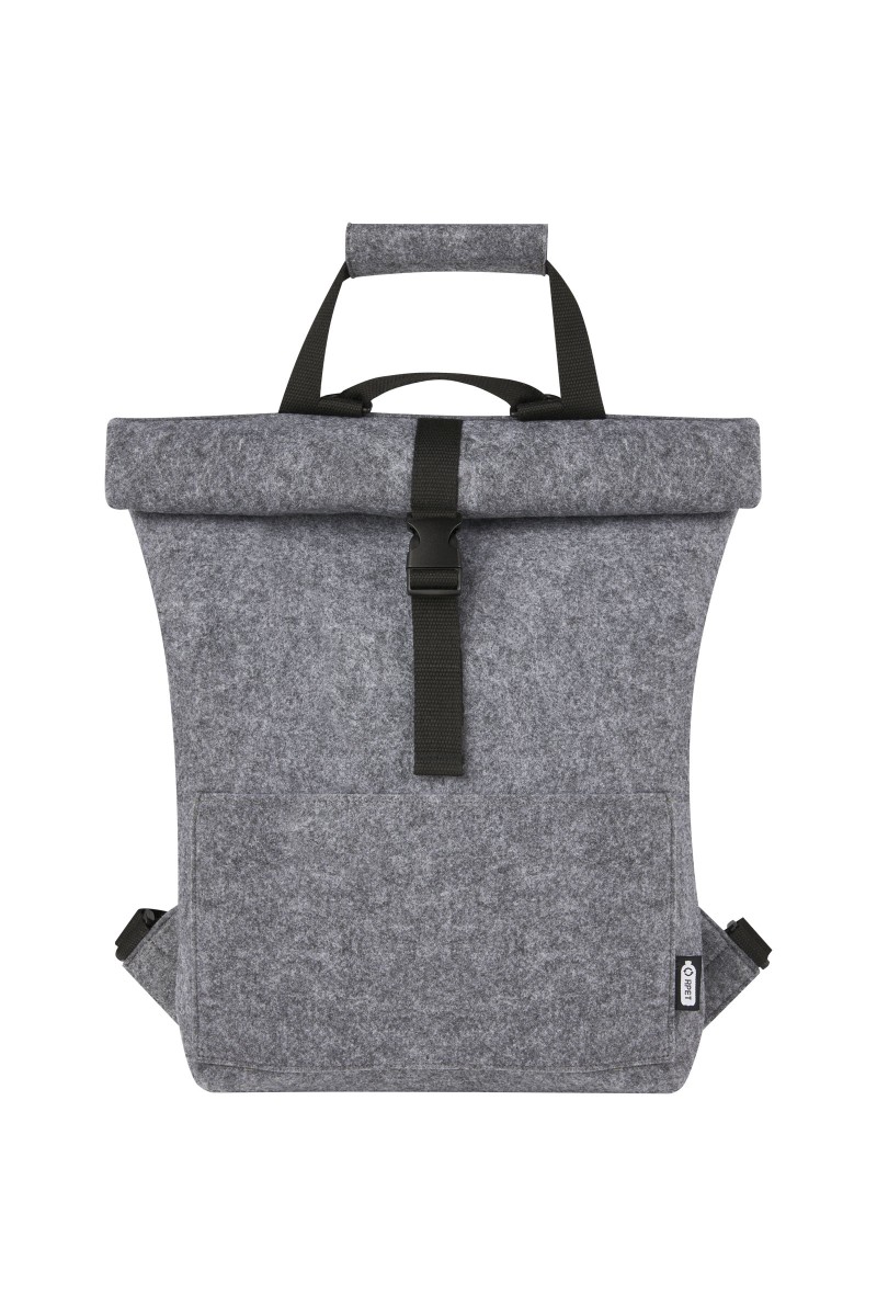 Felta GRS recycled felt roll-top bike bag 13L