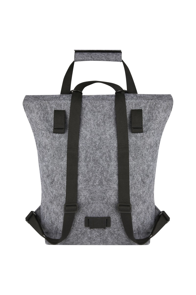 Felta GRS recycled felt roll-top bike bag 13L