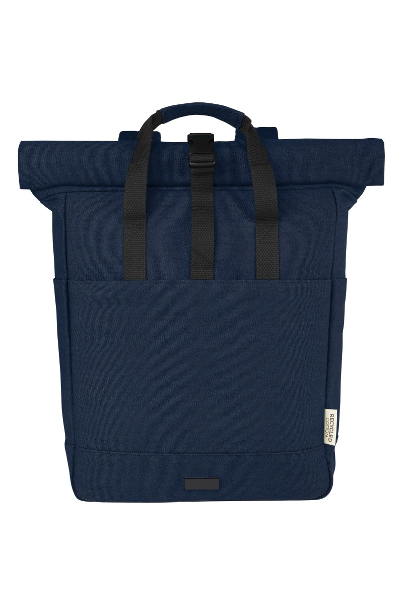Joey 15” GRS recycled canvas rolltop laptop backpack 15L