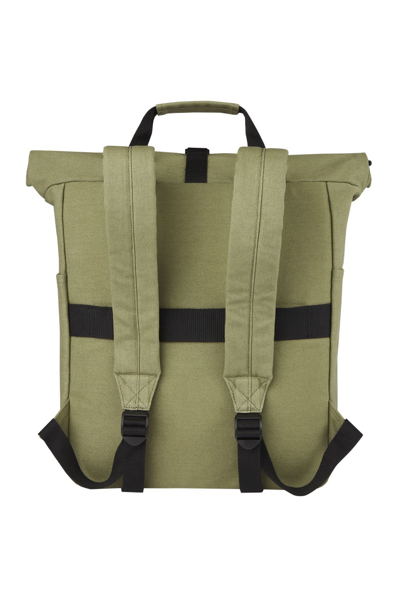 Joey 15” GRS recycled canvas rolltop laptop backpack 15L