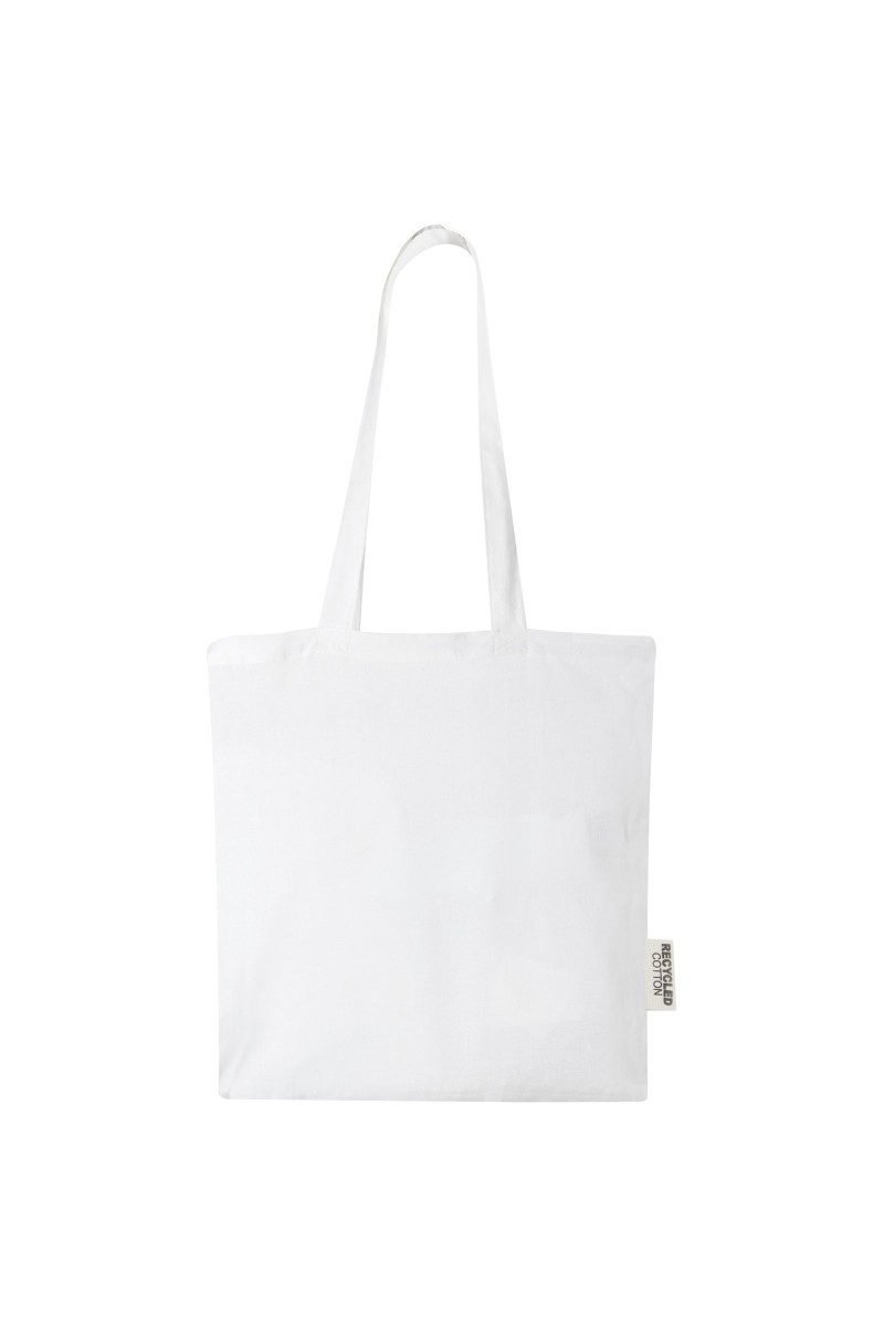Madras 140 g/m2 GRS recycled cotton tote bag 7L