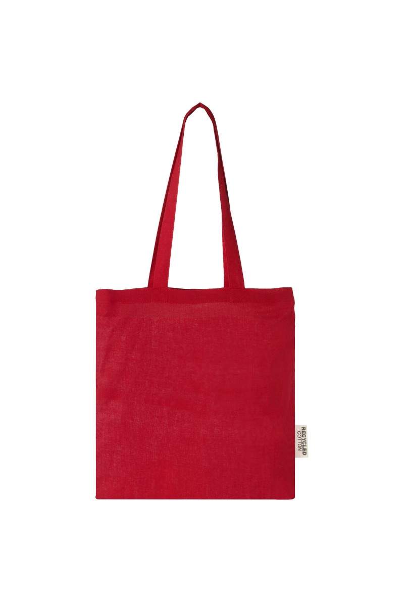Madras 140 g/m2 GRS recycled cotton tote bag 7L