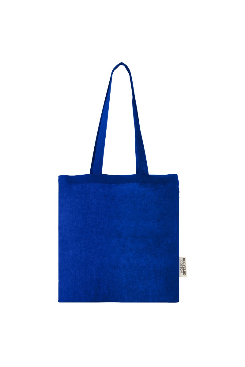 Madras 140 g/m2 GRS recycled cotton tote bag 7L