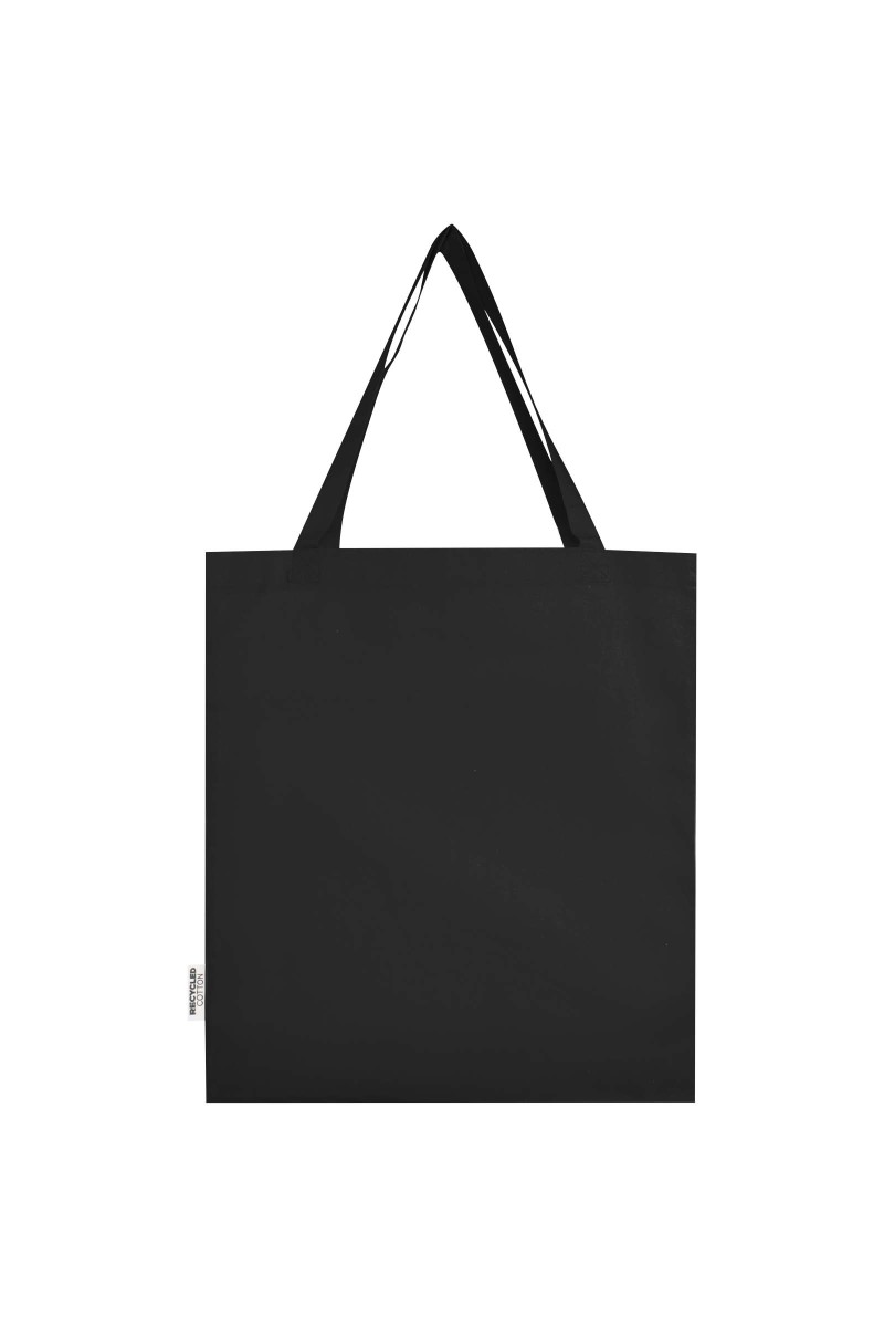 Madras 140 g/m² GRS recycled cotton gusset tote bag 12L