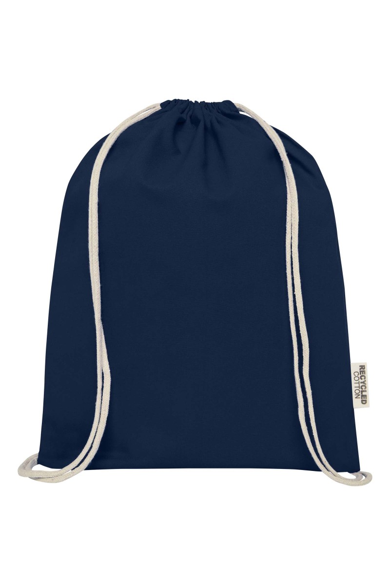Oregon 140 g/m² GRS recycled cotton drawstring bag