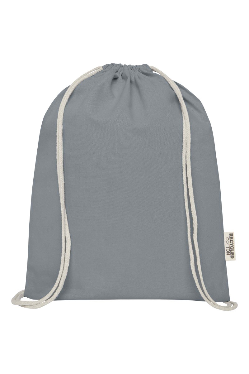 Oregon 140 g/m² GRS recycled cotton drawstring bag