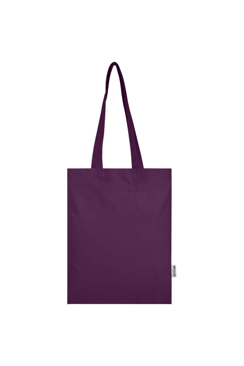 Madras Blend 140 g/m² GRS recycled cotton tote bag 7L