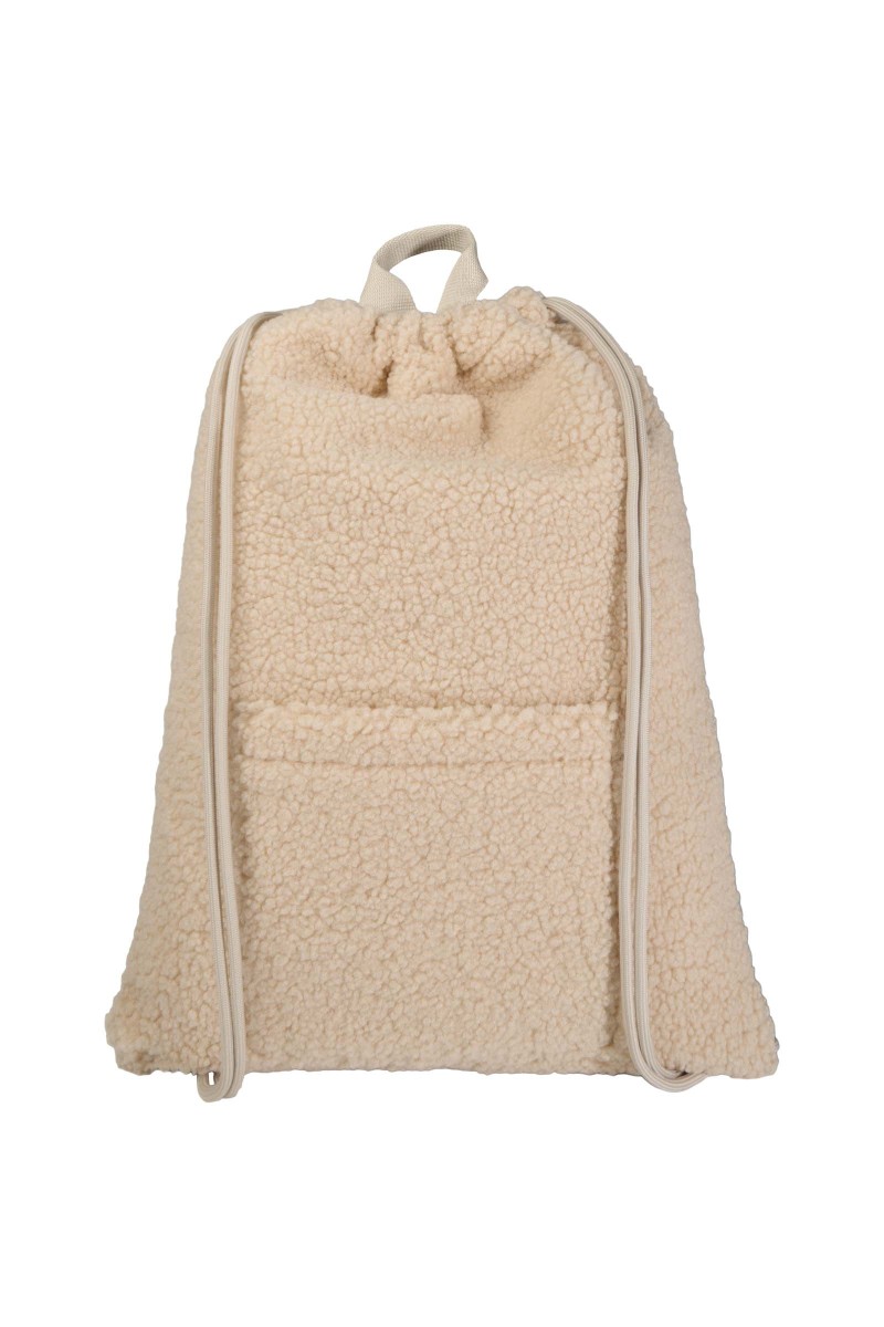 Bear GRS recycled sherpa drawstring backpack 9L