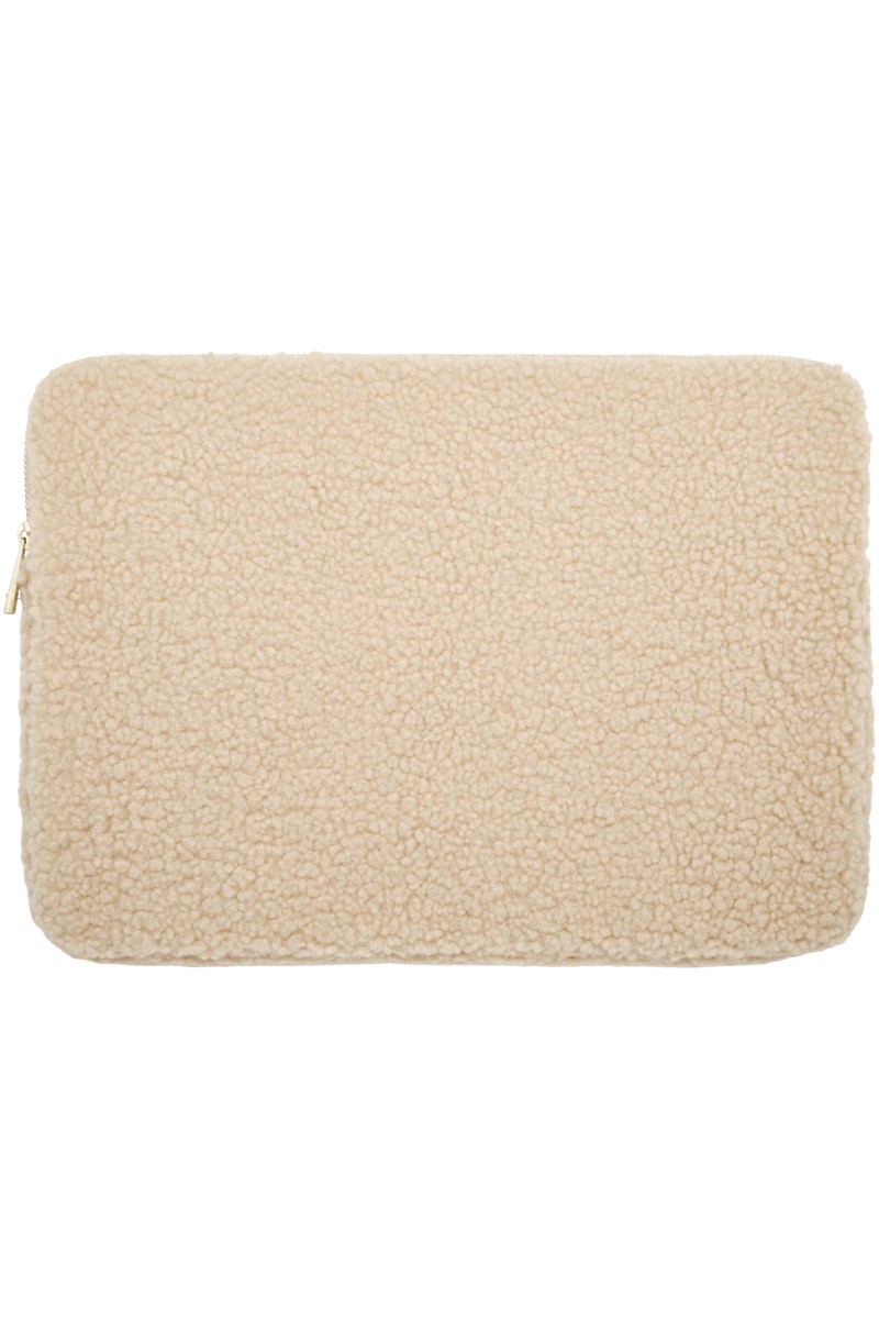 Bear 13" GRS recycled sherpa laptop sleeve 2L