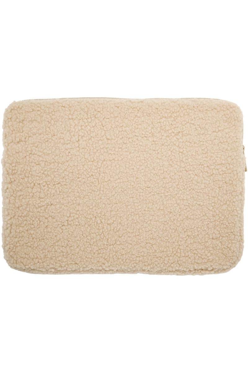 Bear 13" GRS recycled sherpa laptop sleeve 2L