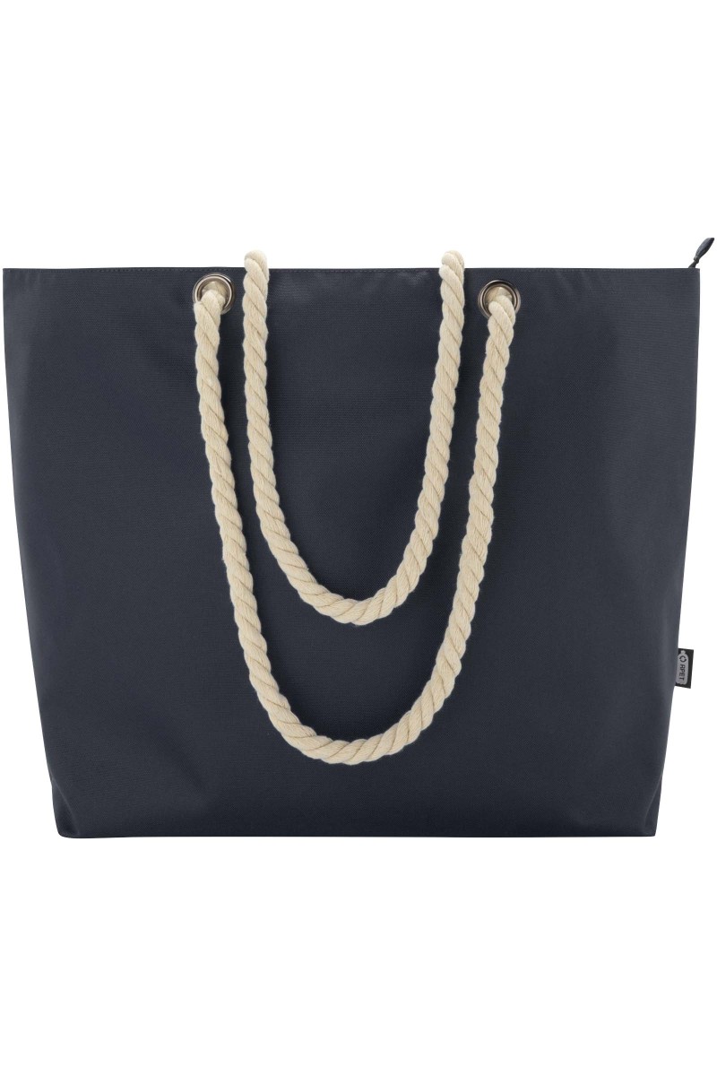 Panama GRS recycled beach cooler tote bag with cord handles 23L