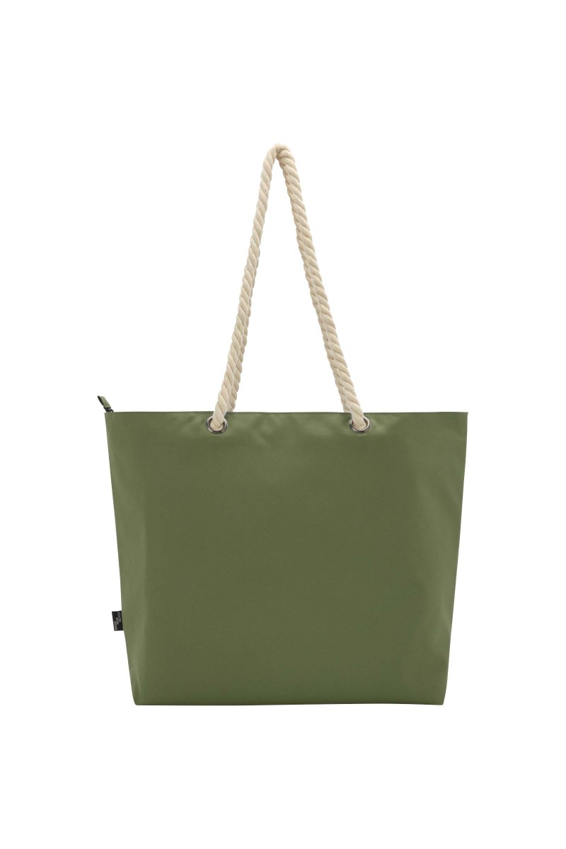 Panama GRS recycled beach cooler tote bag with cord handles 23L