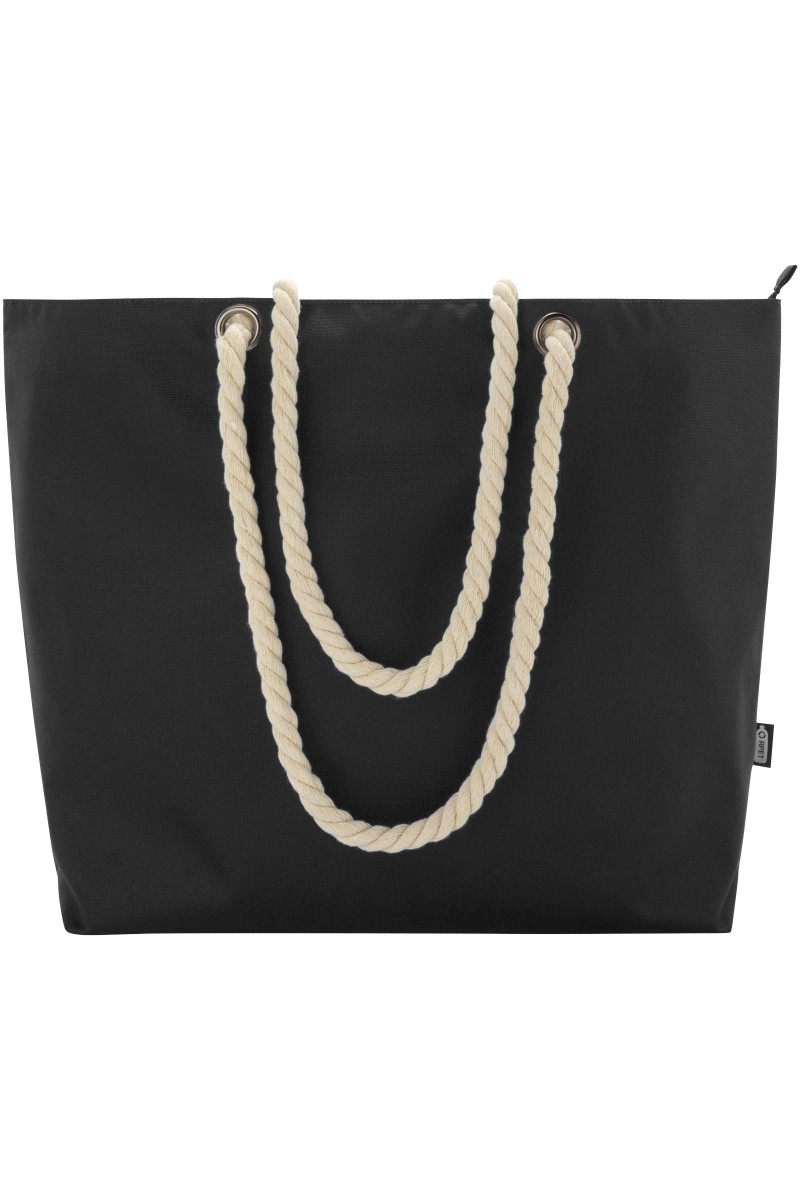 Panama GRS recycled beach cooler tote bag with cord handles 23L