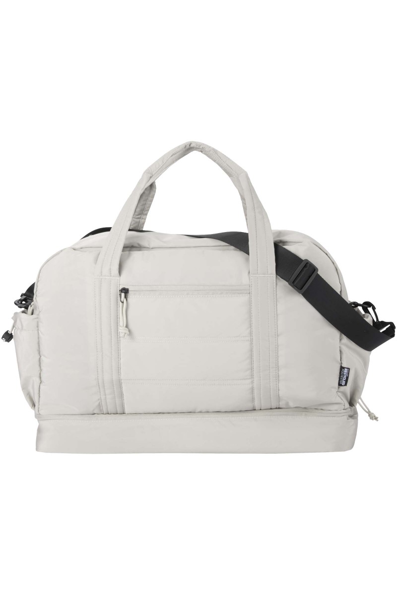 Puffer GRS recycled duffel bag with insulated bottom 30L