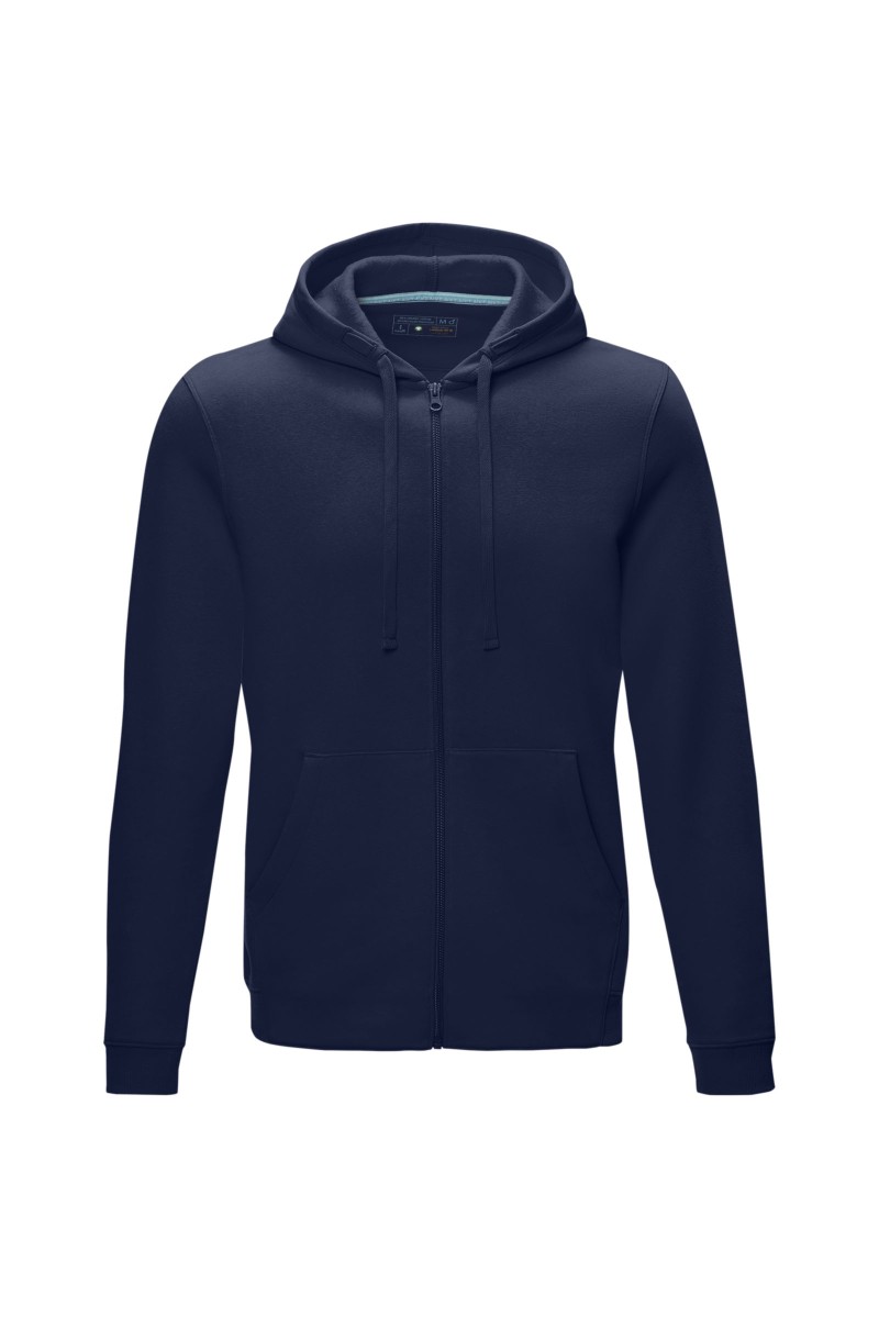 Ruby men’s organic recycled full zip hoodie