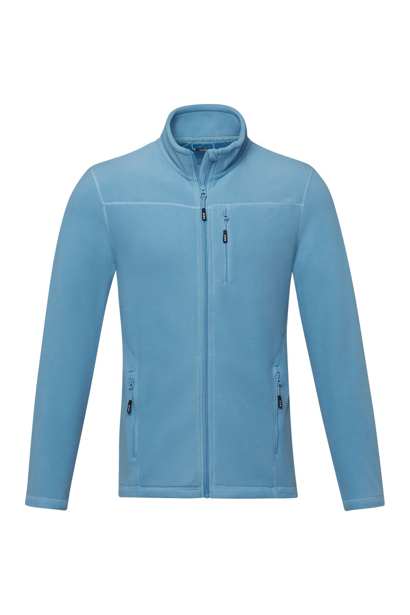 Amber men's GRS recycled full zip fleece jacket