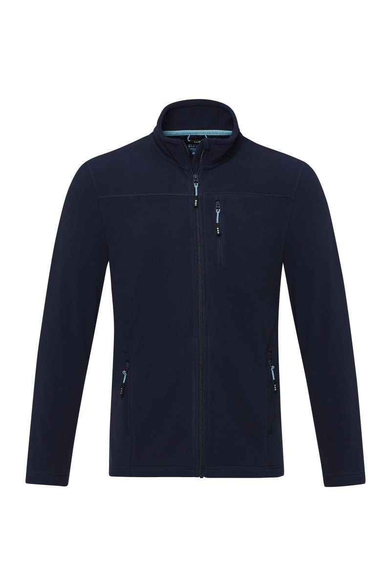 Amber men's GRS recycled full zip fleece jacket