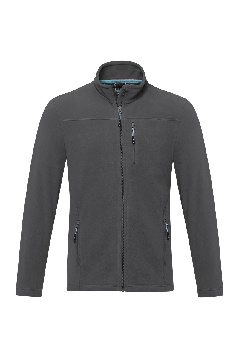 Amber men's GRS recycled full zip fleece jacket