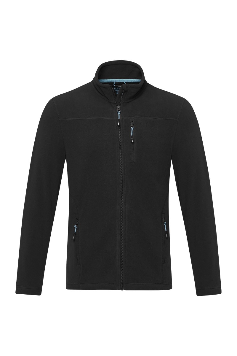 Amber men's GRS recycled full zip fleece jacket