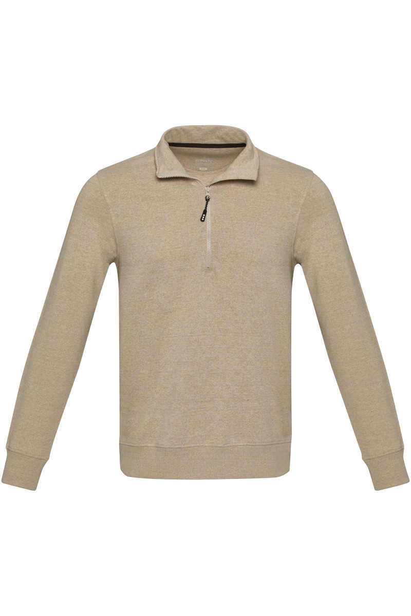 Tin unisex Aware™ recycled quarter zip sweater