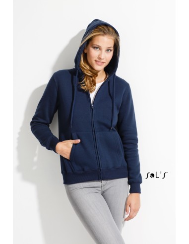 SOL'S SEVEN WOMEN WOMENS CONTRASTED JACKET WITH LINING HOOD