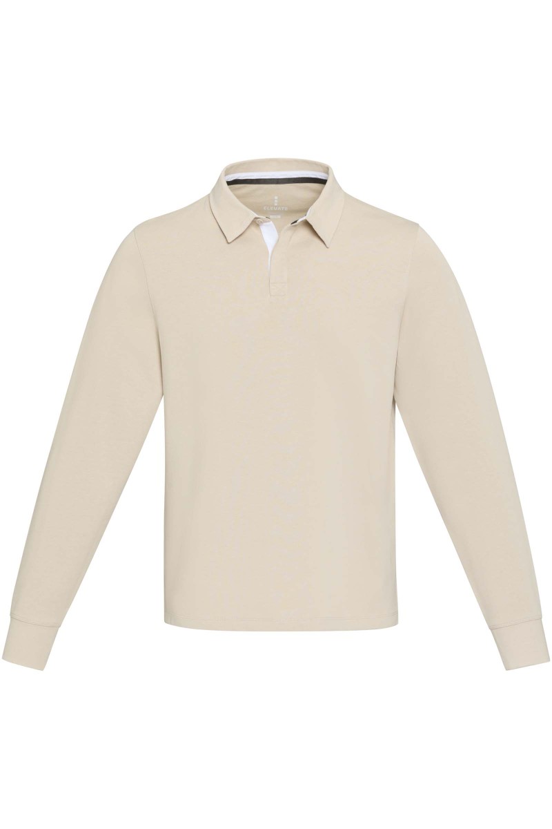 Clyde unisex organic rugby polo sweatshirt