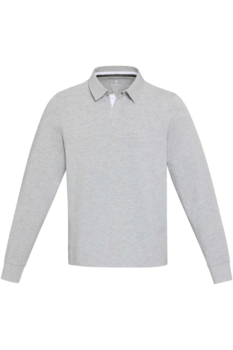 Clyde unisex organic rugby polo sweatshirt