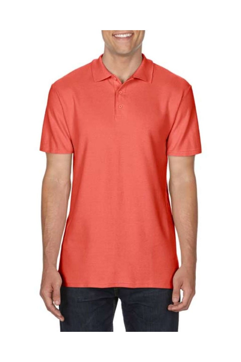 SOFTSTYLE™ ADULT DOUBLE PIQUÉ POLO