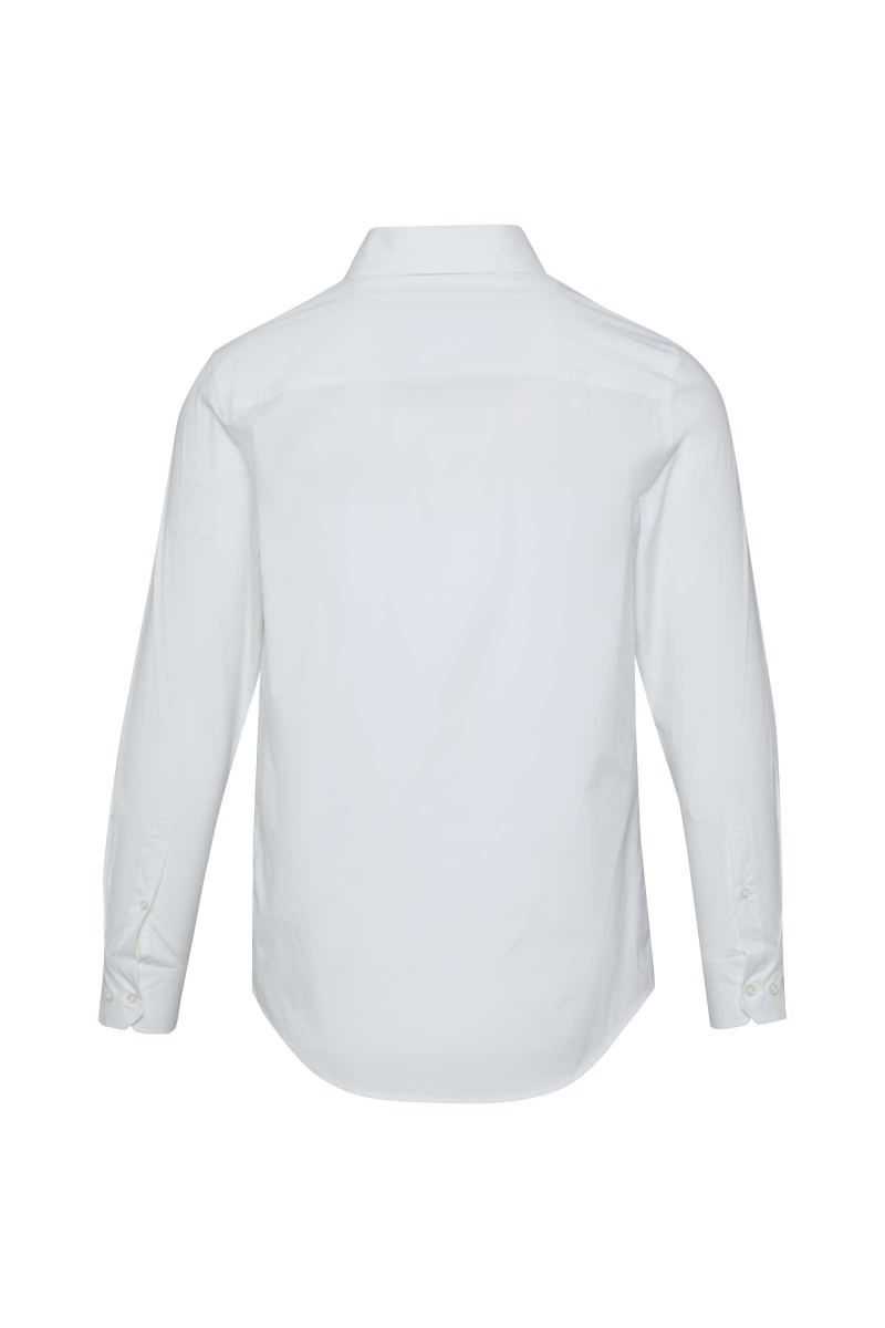 Carnelian poplin men's shirt