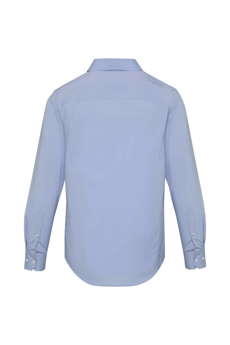 Carnelian poplin men's shirt