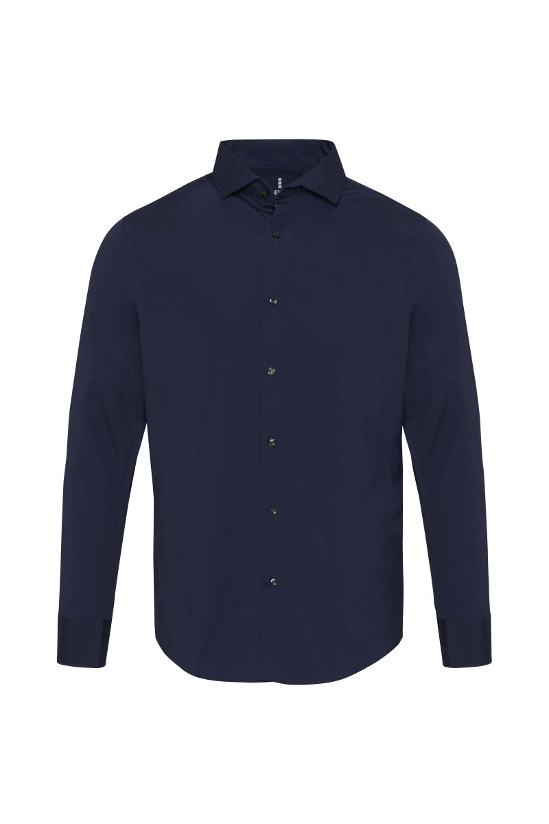 Carnelian poplin men's shirt