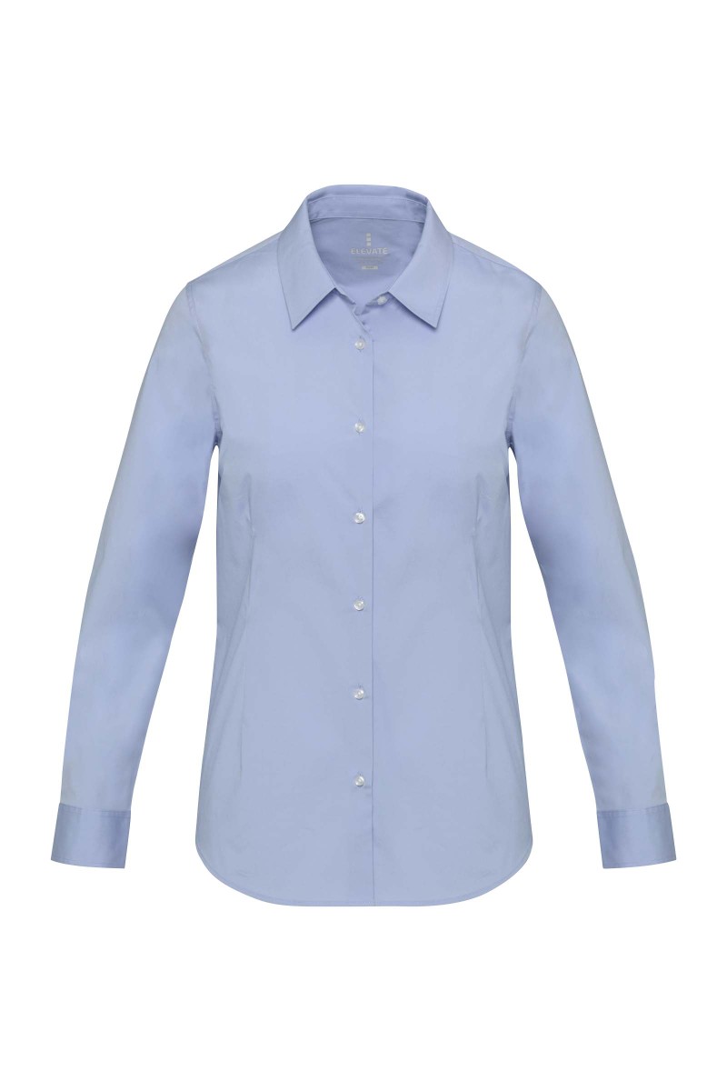 Carnelian poplin women's shirt