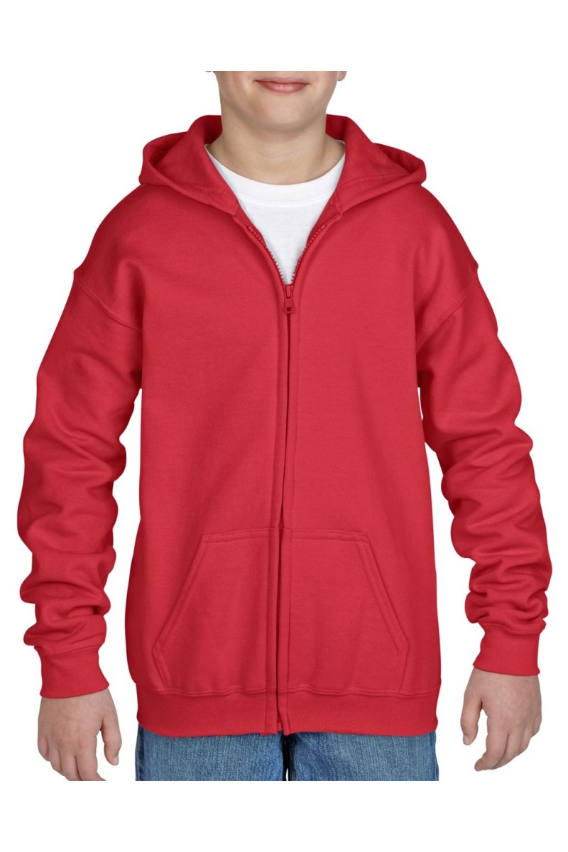 HEAVY BLEND™ YOUTH FULL ZIP HOODED SWEATSHIRT