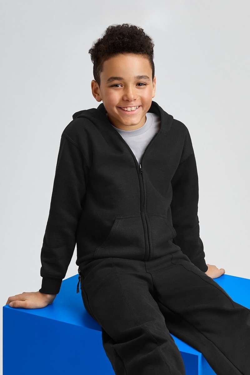 HEAVY BLEND™ YOUTH FULL ZIP HOODED SWEATSHIRT
