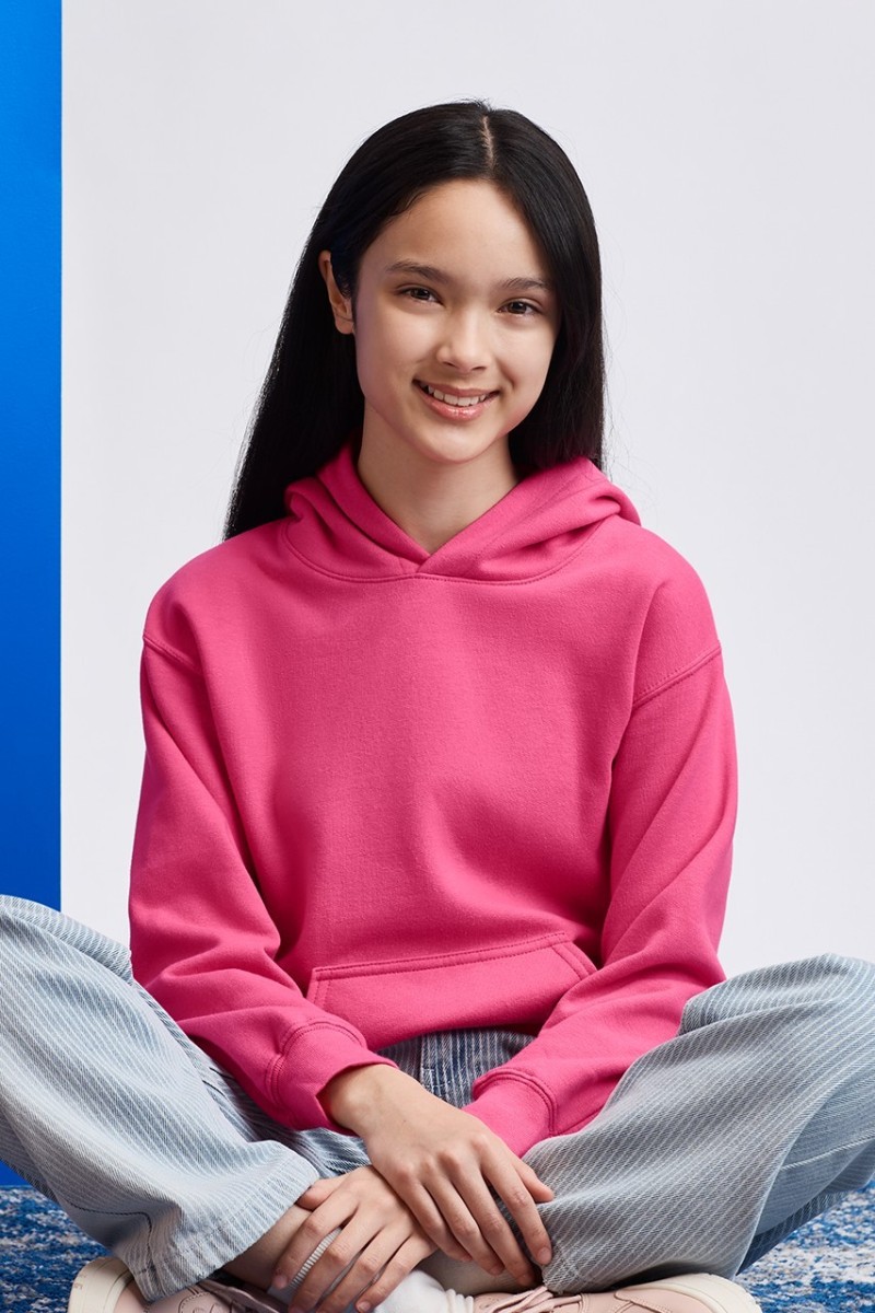 SOFTSTYLE™ MIDWEIGHT FLEECE YOUTH HOODIE