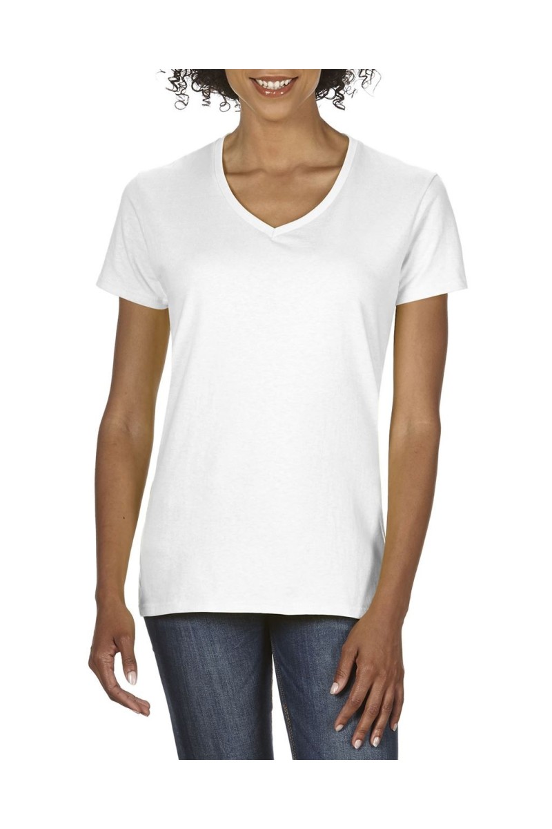 Tricou cu decolteu în V pentru femei Gildan Premium Cotton®