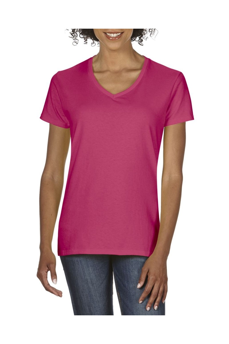 Tricou cu decolteu în V pentru femei Gildan Premium Cotton®