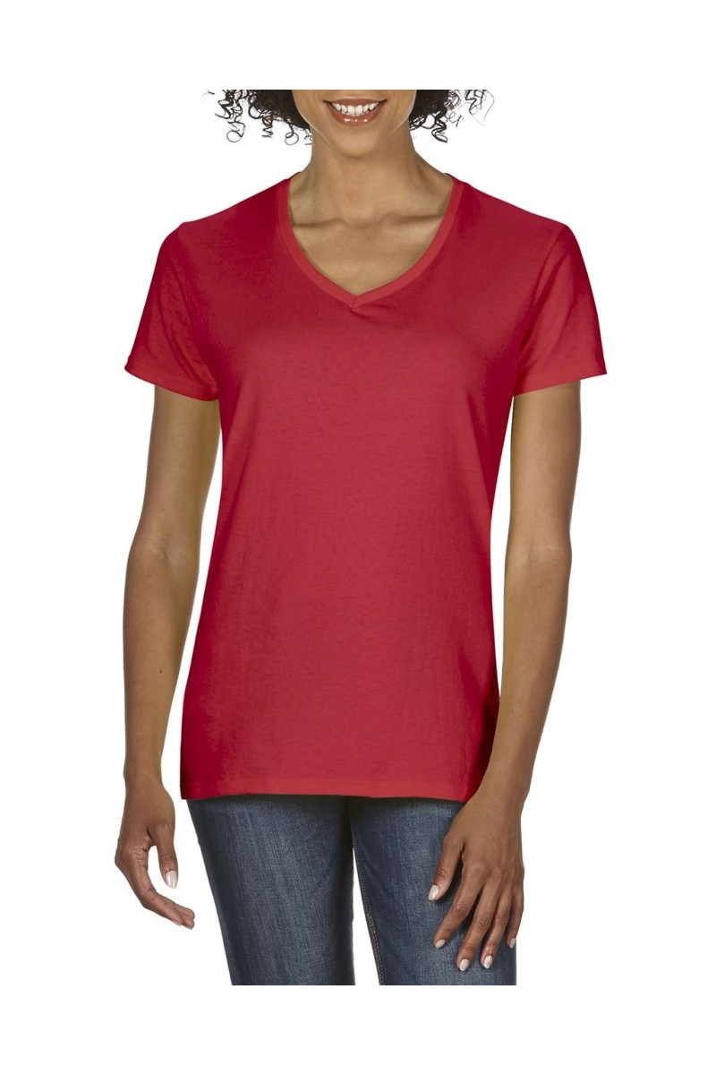Tricou cu decolteu în V pentru femei Gildan Premium Cotton®