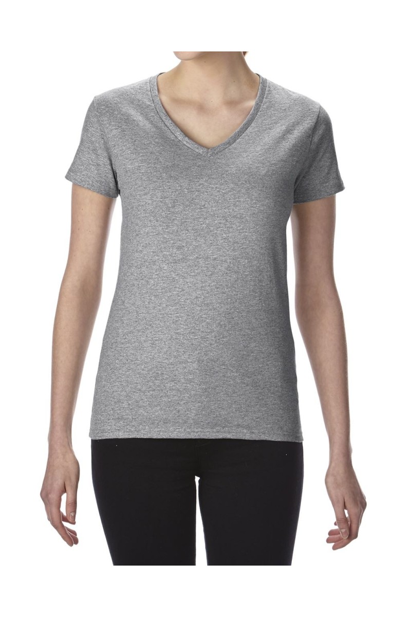 Tricou cu decolteu în V pentru femei Gildan Premium Cotton®