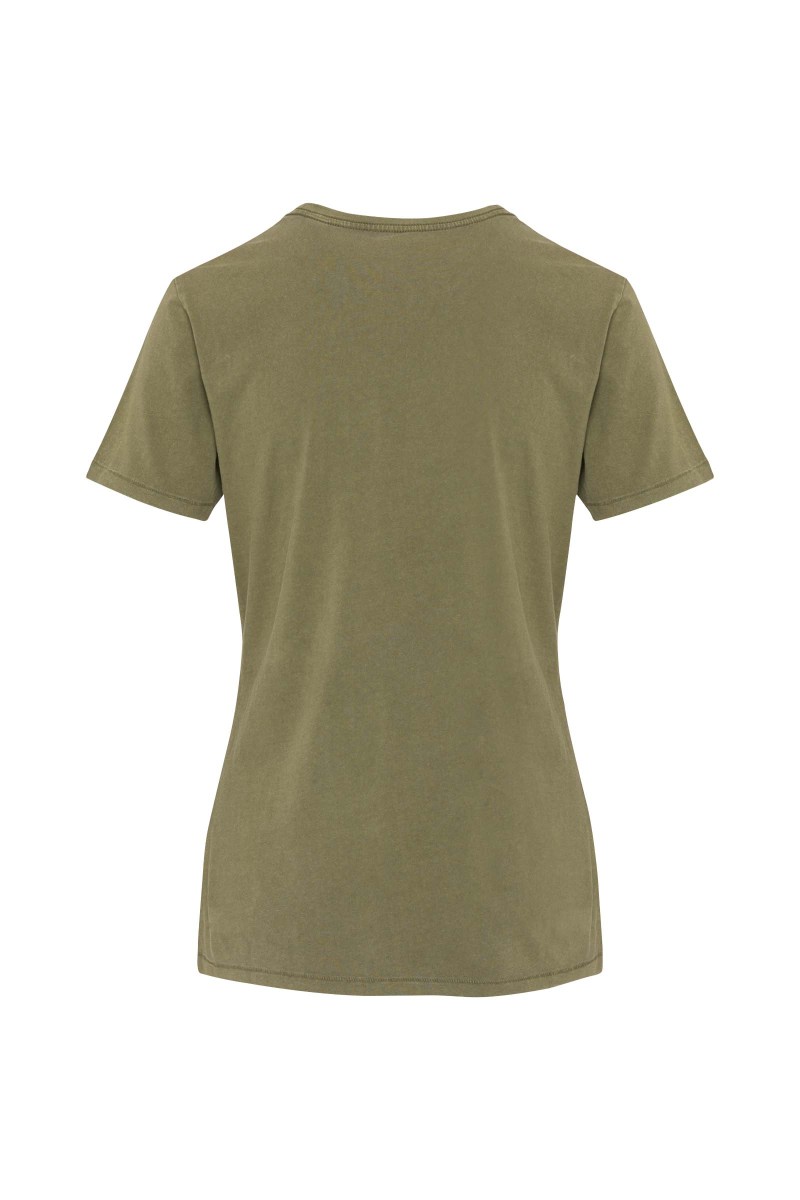 Nanaimo 160 g/m2 short sleeve washed women's t-shirt
