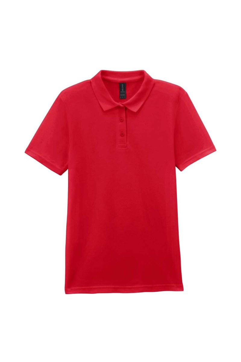 SOFTSTYLE™ LADIES' DOUBLE PIQUÉ POLO