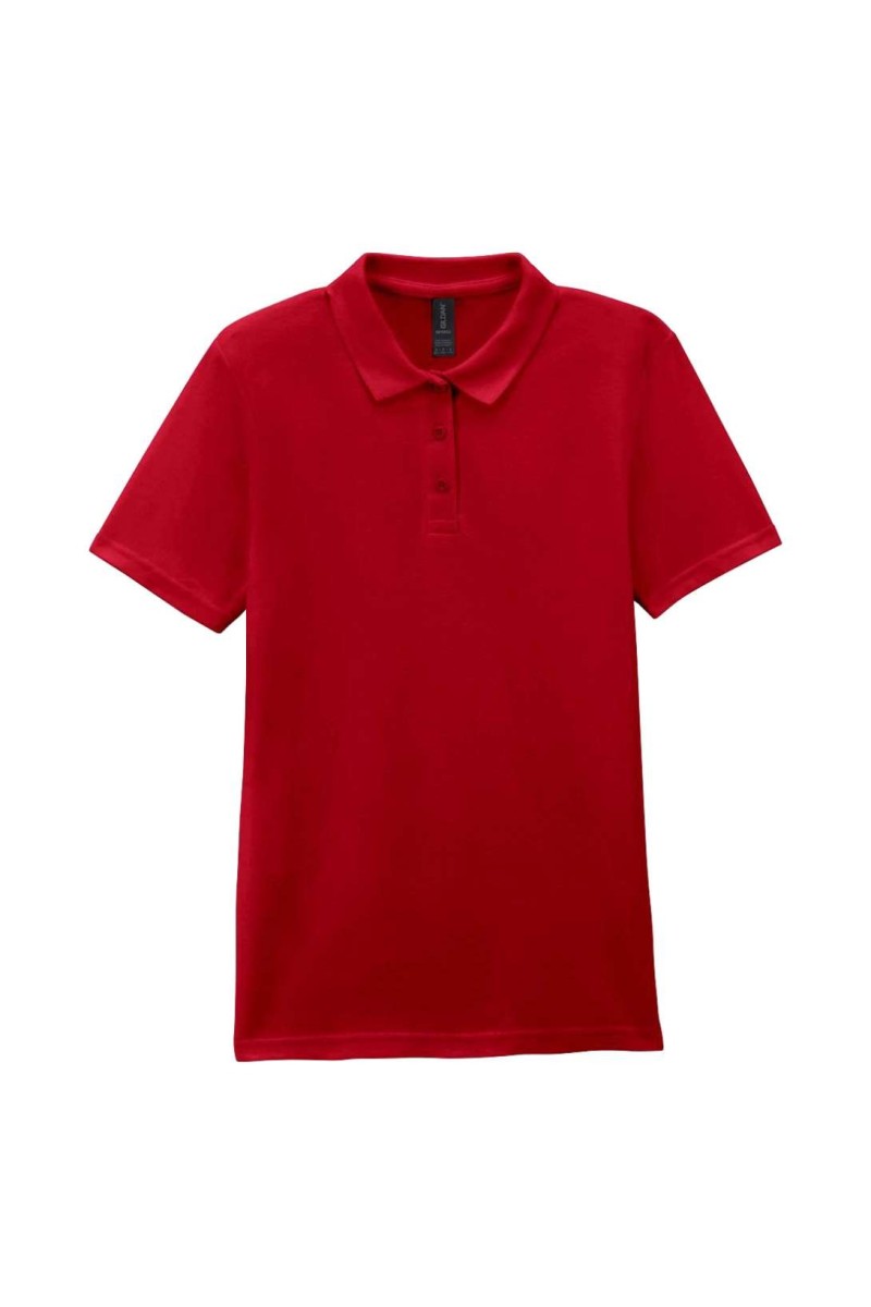 SOFTSTYLE™ LADIES' DOUBLE PIQUÉ POLO