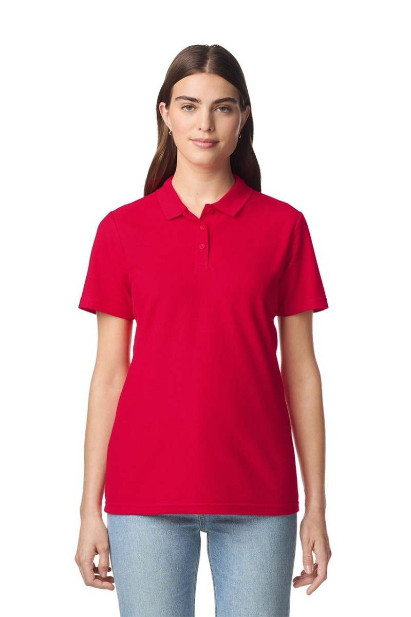 SOFTSTYLE™ LADIES' DOUBLE PIQUÉ POLO