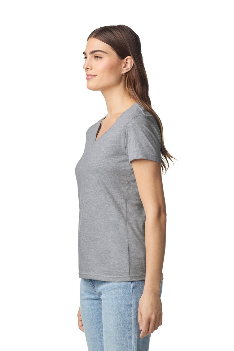 SOFTSTYLE™ LADIES' V-NECK T-SHIRT