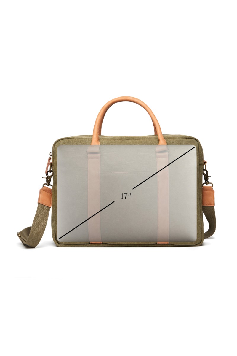 Geantă pentru laptop VINGA Bosler din canvas reciclat