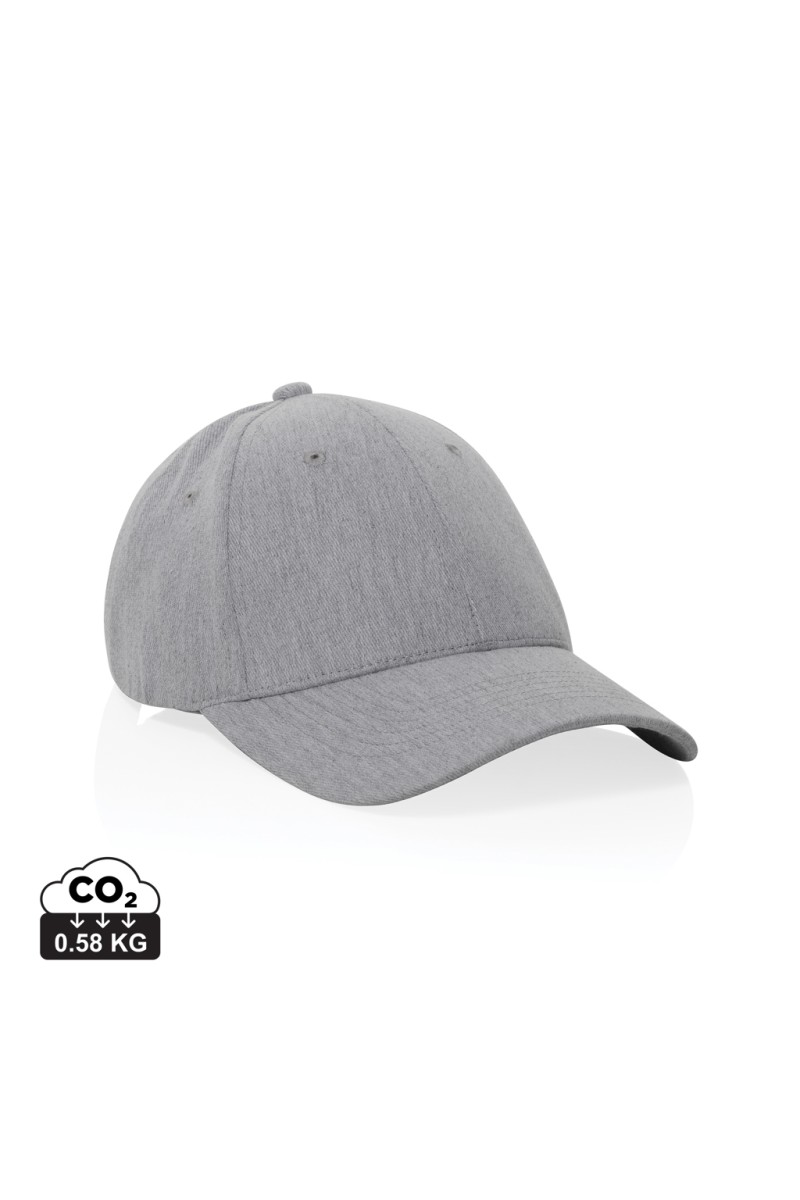 Milo AWARE™ recycled heather 6 panel cap 200gr
