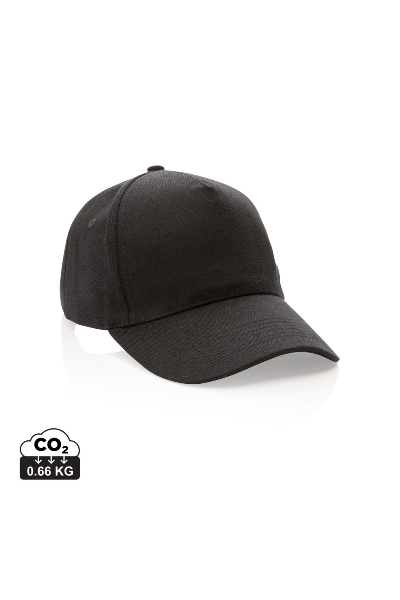 Impact 5panel 280gr Recycled cotton cap with AWARE™ tracer