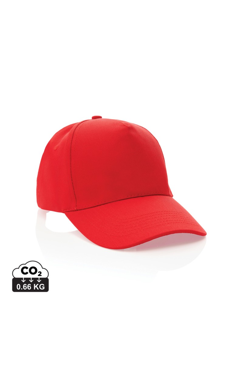 Impact 5panel 280gr Recycled cotton cap with AWARE™ tracer