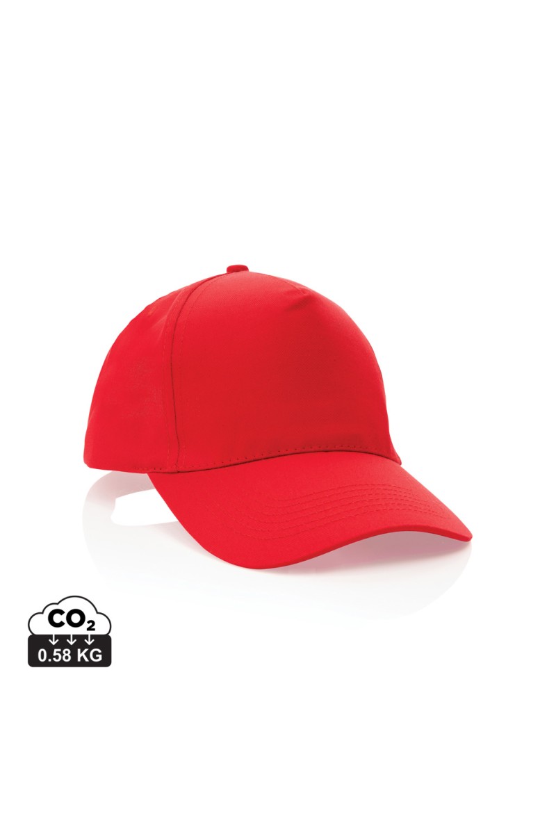 Impact 5 panel 190gr Recycled cotton cap with AWARE™ tracer