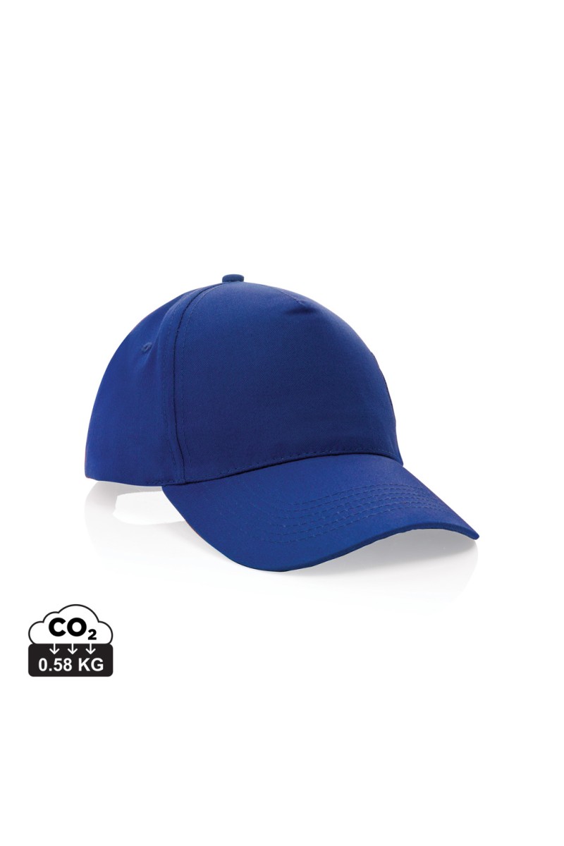Impact 5 panel 190gr Recycled cotton cap with AWARE™ tracer